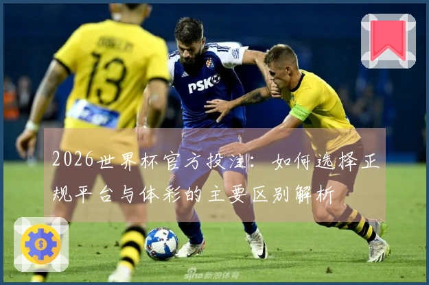 2026世界杯官方投注：如何选择正规平台与体彩的主要区别解析